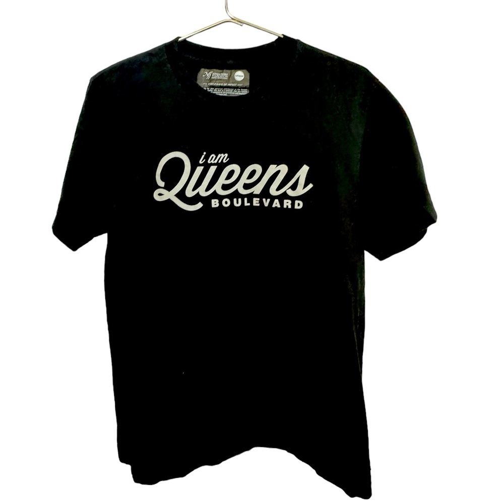 I Am Queens Boulevard New York Black Retro High End Men’s L T-Shirt MINTY RARE
